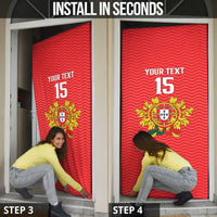 Custom Portugal Football 2026 Door Cover Team of the Quincunxes - Wonder Print Shop