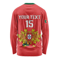 Custom Portugal Football 2026 Long Sleeve Shirt Team of the Quincunxes - Wonder Print Shop