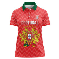 Custom Portugal Football 2026 Women Polo Shirt Team of the Quincunxes - Wonder Print Shop