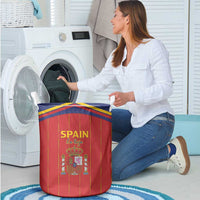 Spain Football 2026 Laundry Basket Go Champions La Roja - Wonder Print Shop