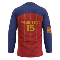 Custom Spain Football 2026 Hockey Jersey Go Champions La Roja - Wonder Print Shop