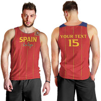 Custom Spain Football 2026 Men Tank Top Go Champions La Roja - Wonder Print Shop