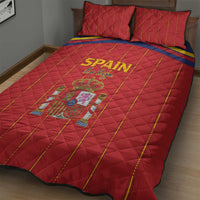 Spain Football 2026 Quilt Bed Set Go Champions La Roja - Wonder Print Shop