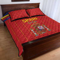 Spain Football 2026 Quilt Bed Set Go Champions La Roja - Wonder Print Shop
