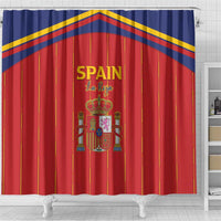 Spain Football 2026 Shower Curtain Go Champions La Roja - Wonder Print Shop