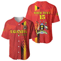 Custom Uganda Football Baseball Jersey Go Champions Cranes LT15