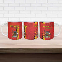 Custom Uganda Football Ceramic Mug Go Champions Cranes - Wonder Print Shop