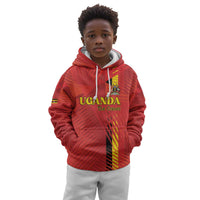 Custom Uganda Football Kid Hoodie Go Champions Cranes - Wonder Print Shop