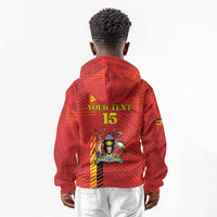 Custom Uganda Football Kid Hoodie Go Champions Cranes - Wonder Print Shop