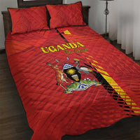Uganda Football Quilt Bed Set Go Champions Cranes - Wonder Print Shop