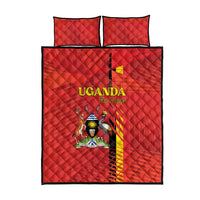 Uganda Football Quilt Bed Set Go Champions Cranes - Wonder Print Shop