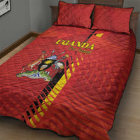 Uganda Football Quilt Bed Set Go Champions Cranes - Wonder Print Shop