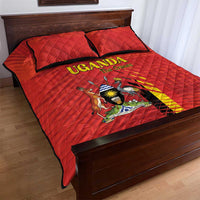Uganda Football Quilt Bed Set Go Champions Cranes - Wonder Print Shop