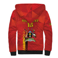 Custom Uganda Football Sherpa Hoodie Go Champions Cranes - Wonder Print Shop