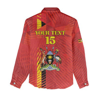 Custom Uganda Football Women Casual Shirt Go Champions Cranes - Wonder Print Shop