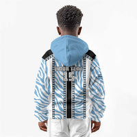 Custom Botswana Football Kid Hoodie Botswana Rising Again - Black - Wonder Print Shop