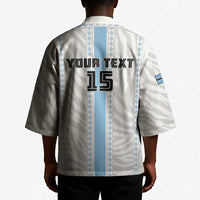 Custom Botswana Football Kimono Botswana Rising Again - Blue - Wonder Print Shop