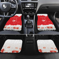 Personalised Tunisia Independence Day Car Mats 69th Anniversary - Flag Map