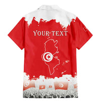 Personalised Tunisia Independence Day Family Matching Mermaid Dress and Hawaiian Shirt 69th Anniversary - Flag Map