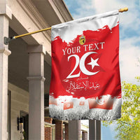Personalised Tunisia Independence Day Garden Flag 69th Anniversary - Flag Map