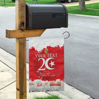 Personalised Tunisia Independence Day Garden Flag 69th Anniversary - Flag Map