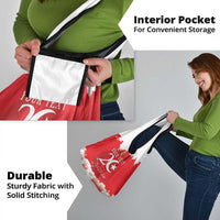 Personalised Tunisia Independence Day Grocery Bag 69th Anniversary - Flag Map