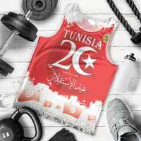 Personalised Tunisia Independence Day Men Tank Top 69th Anniversary - Flag Map