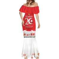 Personalised Tunisia Independence Day Mermaid Dress 69th Anniversary - Flag Map
