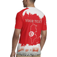 Personalised Tunisia Independence Day Rugby Jersey 69th Anniversary - Flag Map