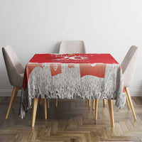 Personalised Tunisia Independence Day Tablecloth 69th Anniversary - Flag Map