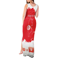 Personalised Tunisia Independence Day Tank Maxi Dress 69th Anniversary - Flag Map