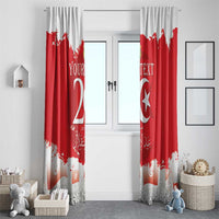 Personalised Tunisia Independence Day Window Curtain 69th Anniversary - Flag Map - Wonder Print Shop