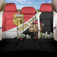 Personalised Tunisia Back Car Seat Cover Camelus Dromedarius With Jasmine