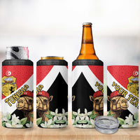 Personalised Tunisia 4 in 1 Can Cooler Tumbler Camelus Dromedarius With Jasmine