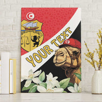 Personalised Tunisia Canvas Wall Art Camelus Dromedarius With Jasmine