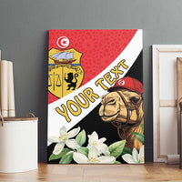 Personalised Tunisia Canvas Wall Art Camelus Dromedarius With Jasmine