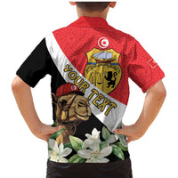 Personalised Tunisia Family Matching Mermaid Dress and Hawaiian Shirt Camelus Dromedarius With Jasmine