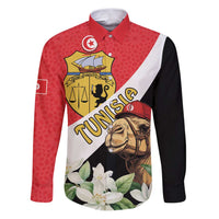 Personalised Tunisia Family Matching Puletasi and Hawaiian Shirt Camelus Dromedarius With Jasmine