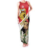 Personalised Tunisia Family Matching Tank Maxi Dress and Hawaiian Shirt Camelus Dromedarius With Jasmine