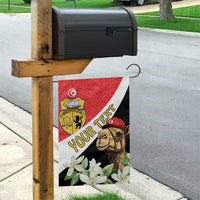 Personalised Tunisia Garden Flag Camelus Dromedarius With Jasmine