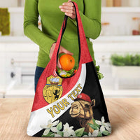 Personalised Tunisia Grocery Bag Camelus Dromedarius With Jasmine