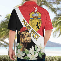 Personalised Tunisia Hawaiian Shirt Camelus Dromedarius With Jasmine
