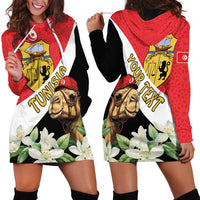 Personalised Tunisia Hoodie Dress Camelus Dromedarius With Jasmine