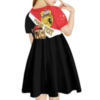 Personalised Tunisia Kid Short Sleeve Dress Camelus Dromedarius With Jasmine