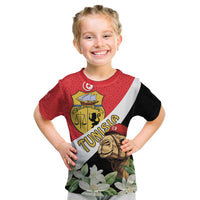 Personalised Tunisia Kid T Shirt Camelus Dromedarius With Jasmine