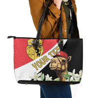 Personalised Tunisia Leather Tote Bag Camelus Dromedarius With Jasmine
