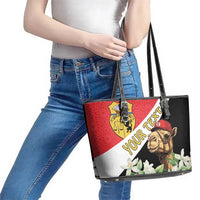 Personalised Tunisia Leather Tote Bag Camelus Dromedarius With Jasmine