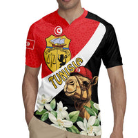Personalised Tunisia Rugby Jersey Camelus Dromedarius With Jasmine
