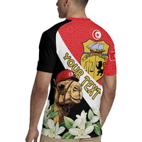 Personalised Tunisia Rugby Jersey Camelus Dromedarius With Jasmine