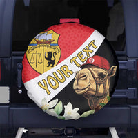 Personalised Tunisia Spare Tire Cover Camelus Dromedarius With Jasmine